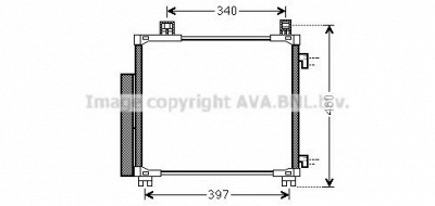 AVA QUALITY COOLING toa5578d -  Конденсатор, кондиционер